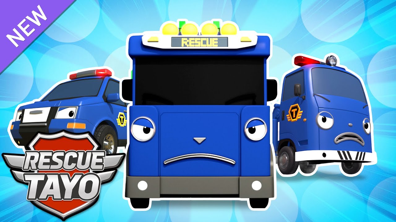 Blaues Rettungsteam! R&auml;umt die blockierte Stra&szlig;e frei! | Tayo Rettungsteam | Tayo der Kleine Bus