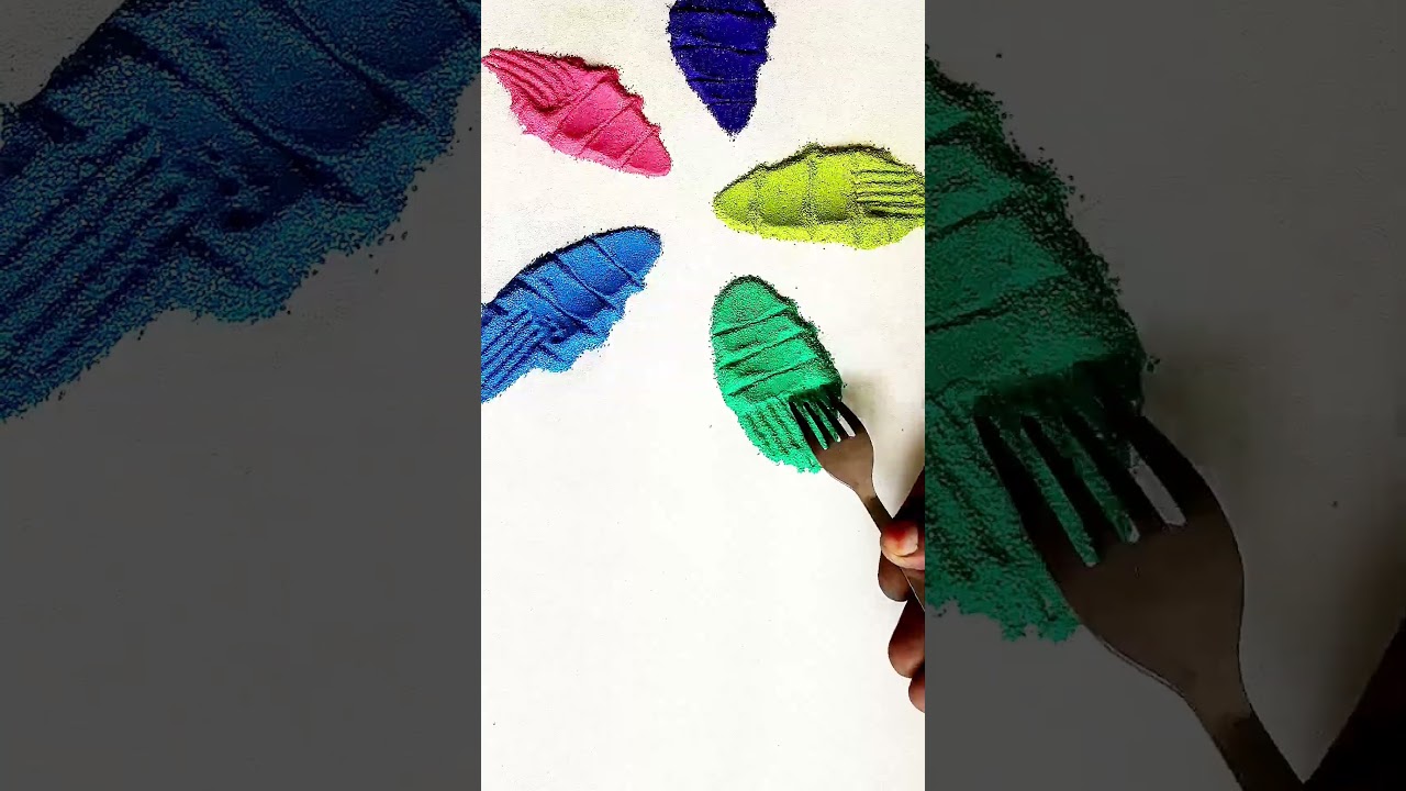 Trending Rangoli Colour Design 