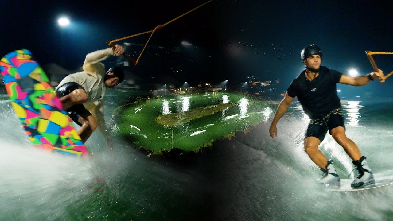 Wakeboarding At Night With Kieran Owens | Wake Park Cambodia
