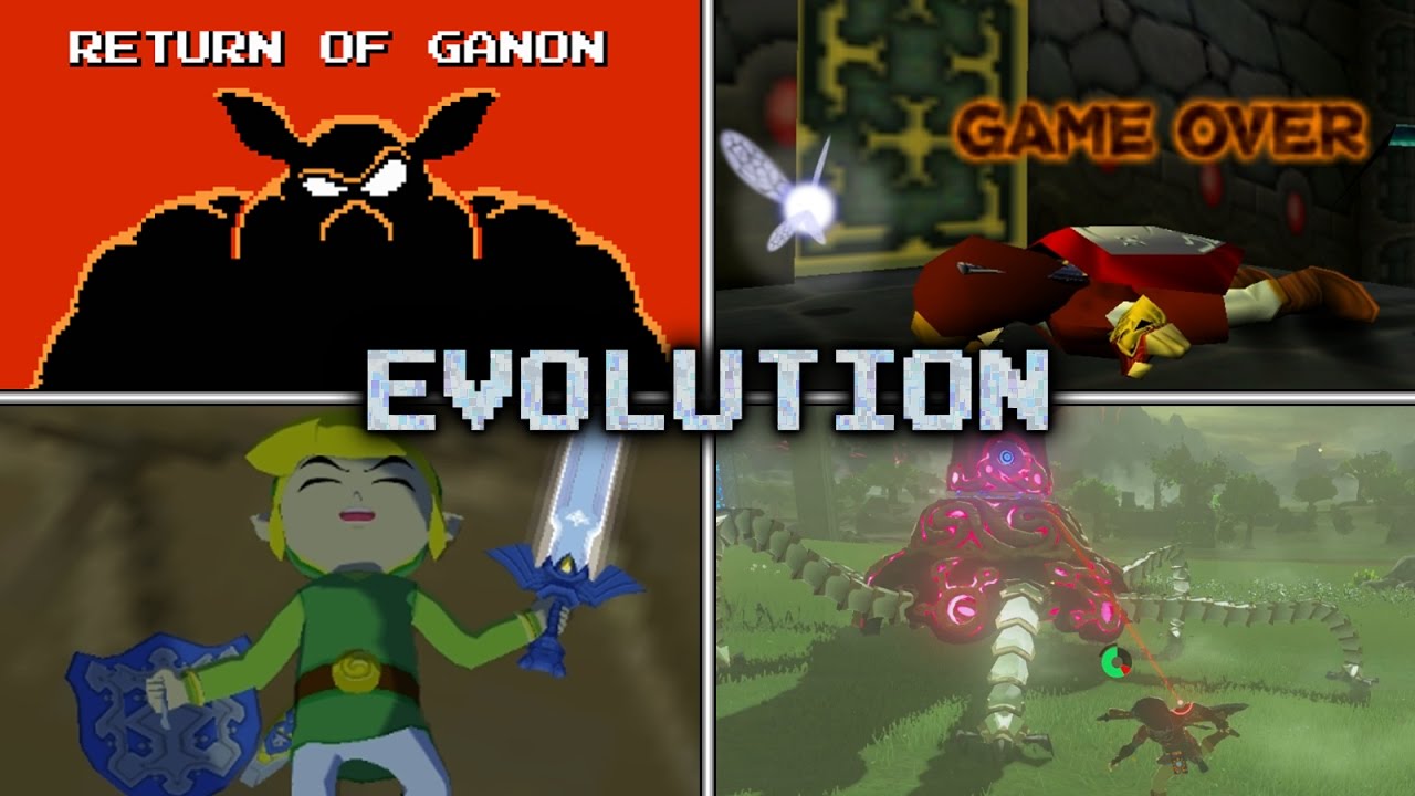 Evolution of Link's Deaths & Game Over Screens