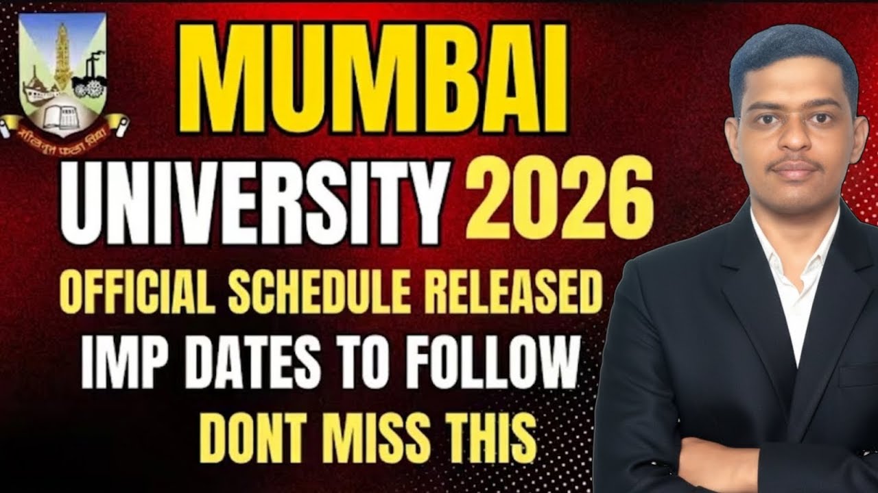 Mumbai University Official Admission Schedule 2026📅 Full Dates OUT | Admission Update SciCom Academy