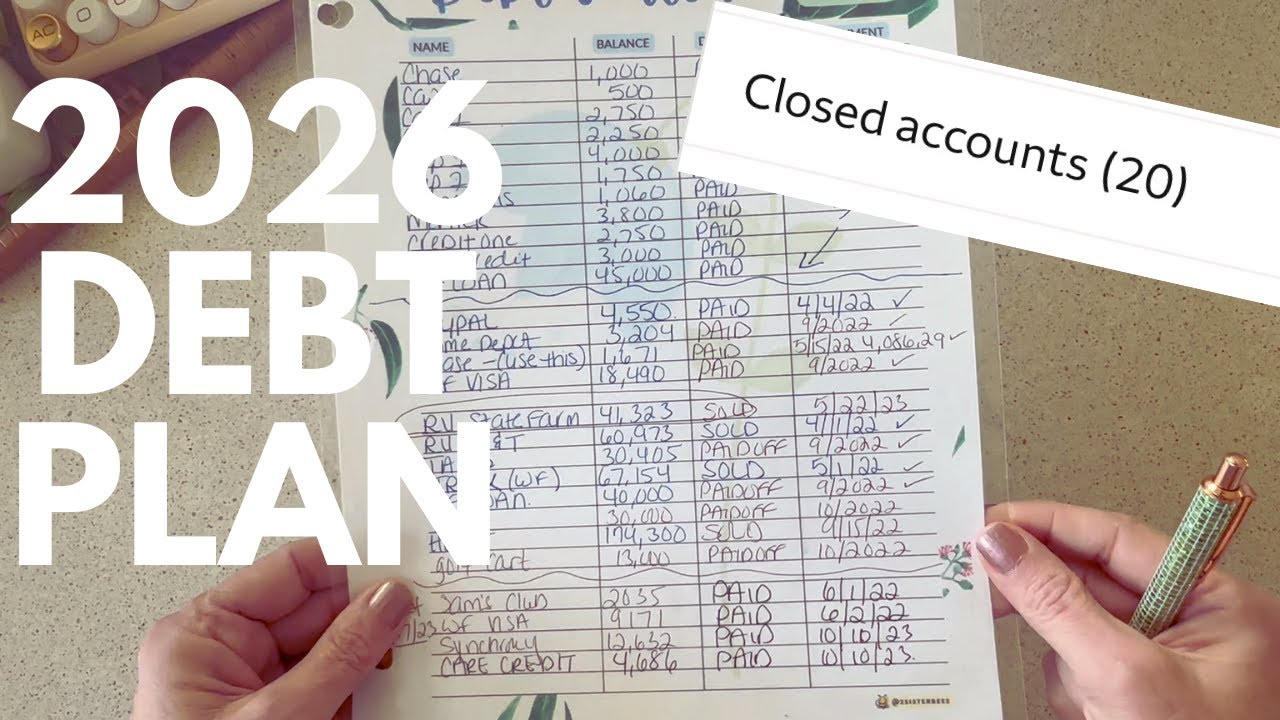A Plan For Getting Out Of Debt in 2026 (easy to follow)