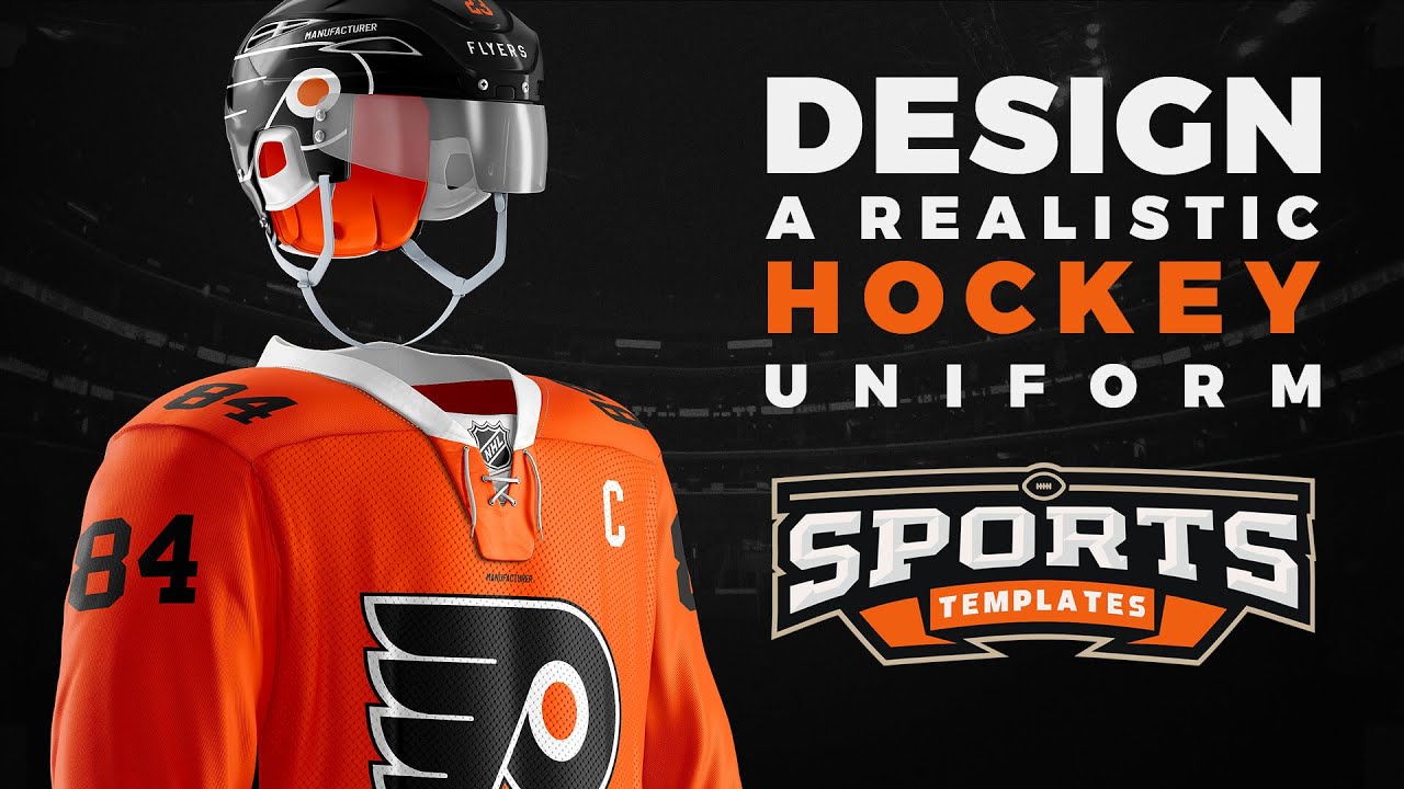 How To Design The Hockey Uniform | Photoshop Template Tutorial