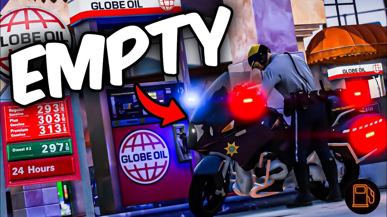First Time Running OUT OF GAS In a PURSUIT in GTARP | DOJRP
