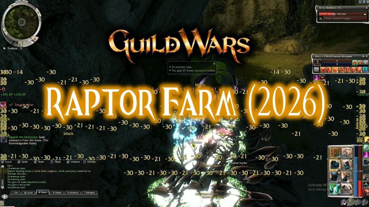 Warrior & Dervish Raptor Farm (2026) | Riven Earth | Guild Wars