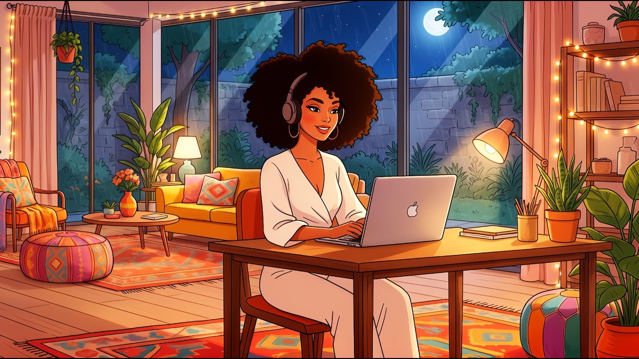 Afro Lofi Study Mix 🎧 Relaxing Beats for Focus & Productivity