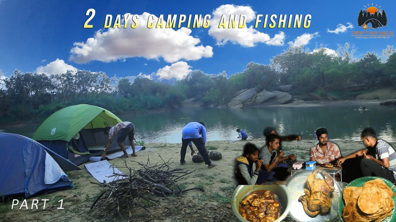 2 days Group Camping and Fishing on a River bank | Fishing in jungle river of Malkangiri #camping