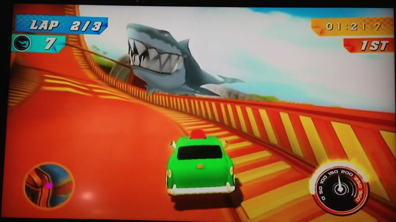 Hot Wheels Track Attack - Big Air Beach - Bayside Race | Cockney Cab II