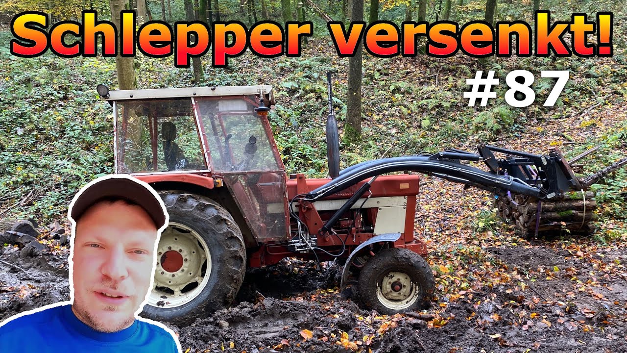 FarmVlog #87 Radlader rettet IHC 644 | Schlepper im Wald versenkt | Fabis Landlust