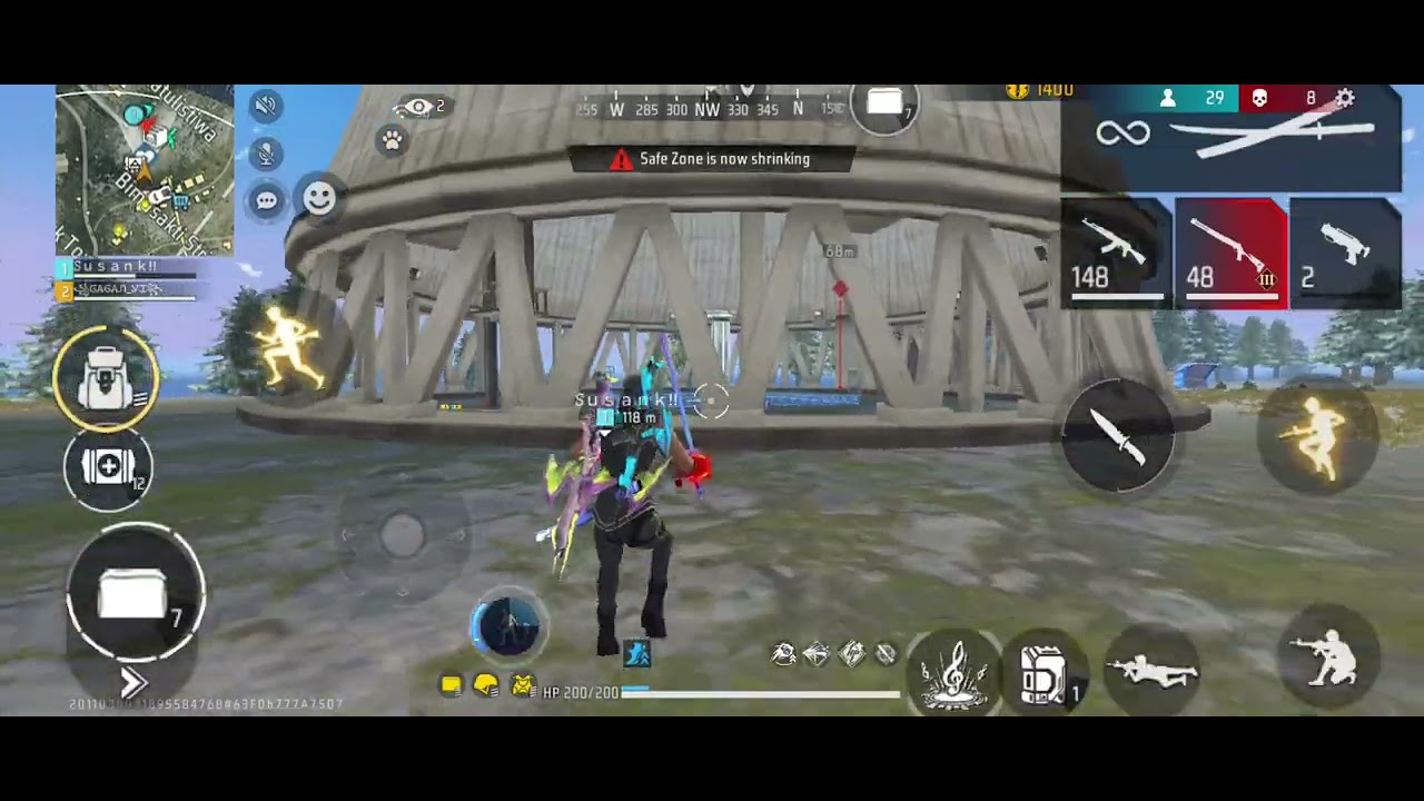 DUO VS SQUAD IN BR RANK IN TELUGU FREE FIRE