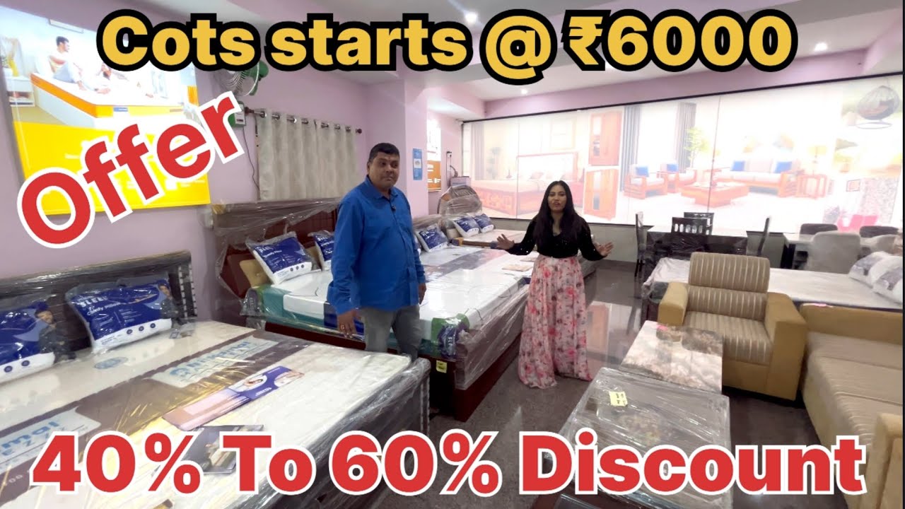 ಹಬ್ಬಕ್ಕೆ ಇಷ್ಟೊಳ್ಳೆ ಆಫರ್ ಯಾರೂ ಕೊಟ್ಟಿಲ್ಲ। #furniture #discount up to 60% #sofa #mattress #chair 