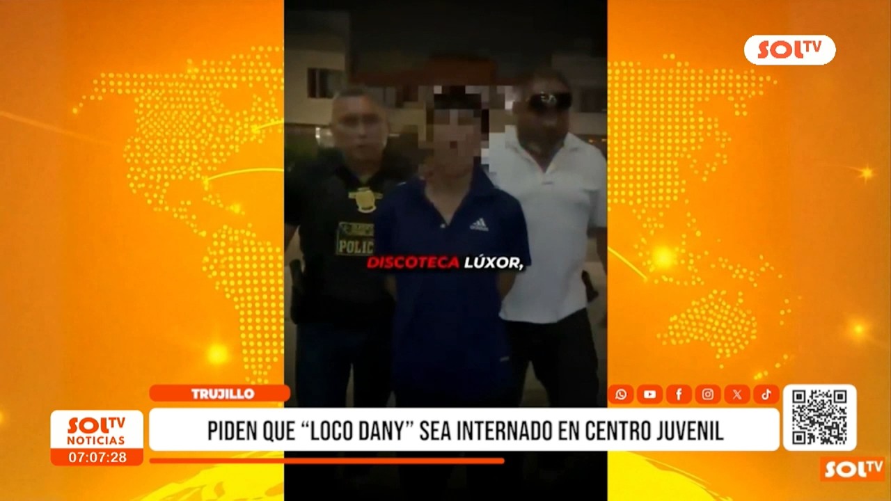 Trujillo: Capturan a “loco Dany” de Los Pulpos y piden internamiento juvenil