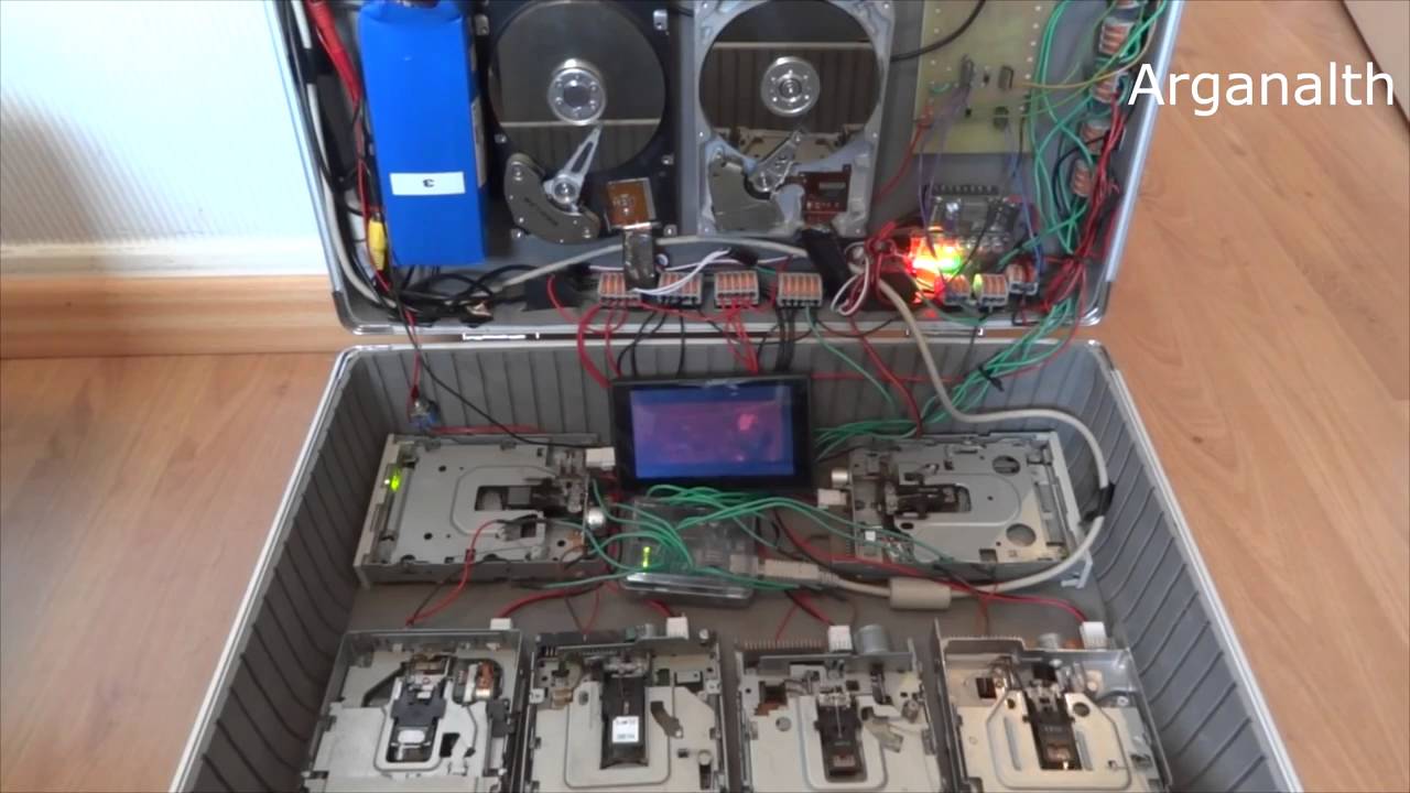 Просто офигеть!!!! Жесткие диски играют Нирвану ХD (HDD and Floppy Music)