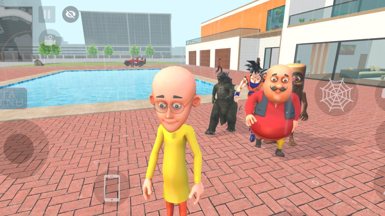 Motu Patlu Tung Tung BadMan Tung Tung Car India cars driving car Game India Bike Game's 