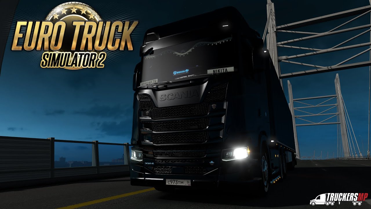 Апельсины через всю карту? Катаем в Euro Truck Simulator 2 TruckersMP (MultiPlayer)