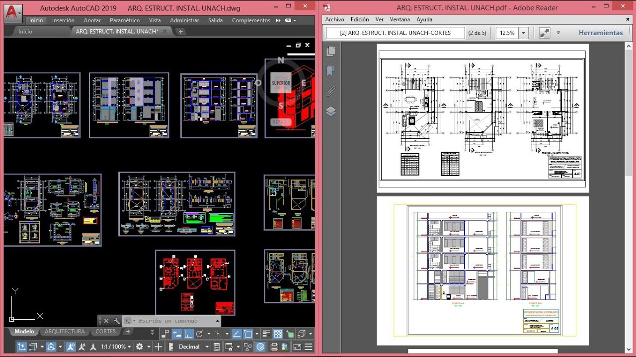 Como Convertir de AutoCAD varios planos en un solo PDF a COLOR Y BLANCO Y NEGRO