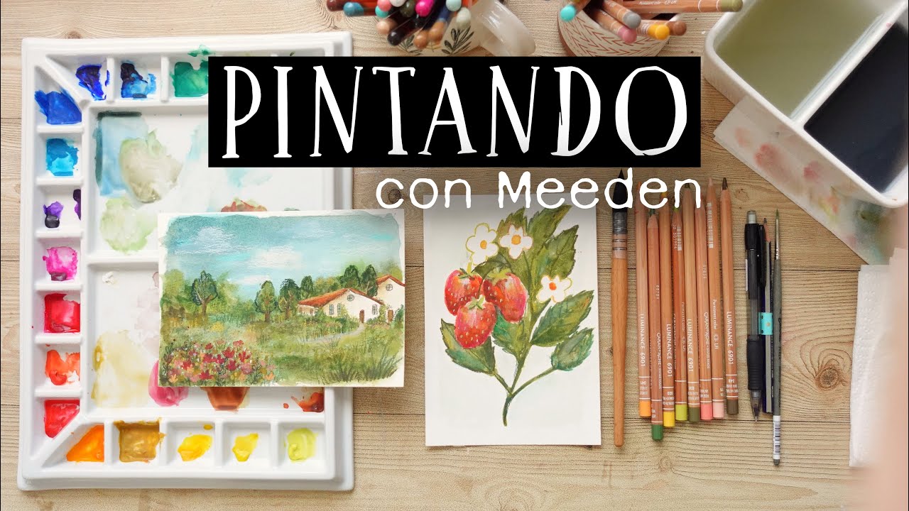 Pinto con Nuevo material de ARTE de MEEDEN para Acuarela. Laura Inguz