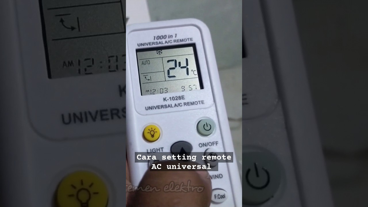 MUDAH ‼️ setting remote AC universal