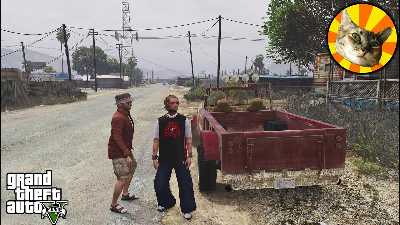 Wade and Ron borrow Trevor's ride | GTA V driving roleplay