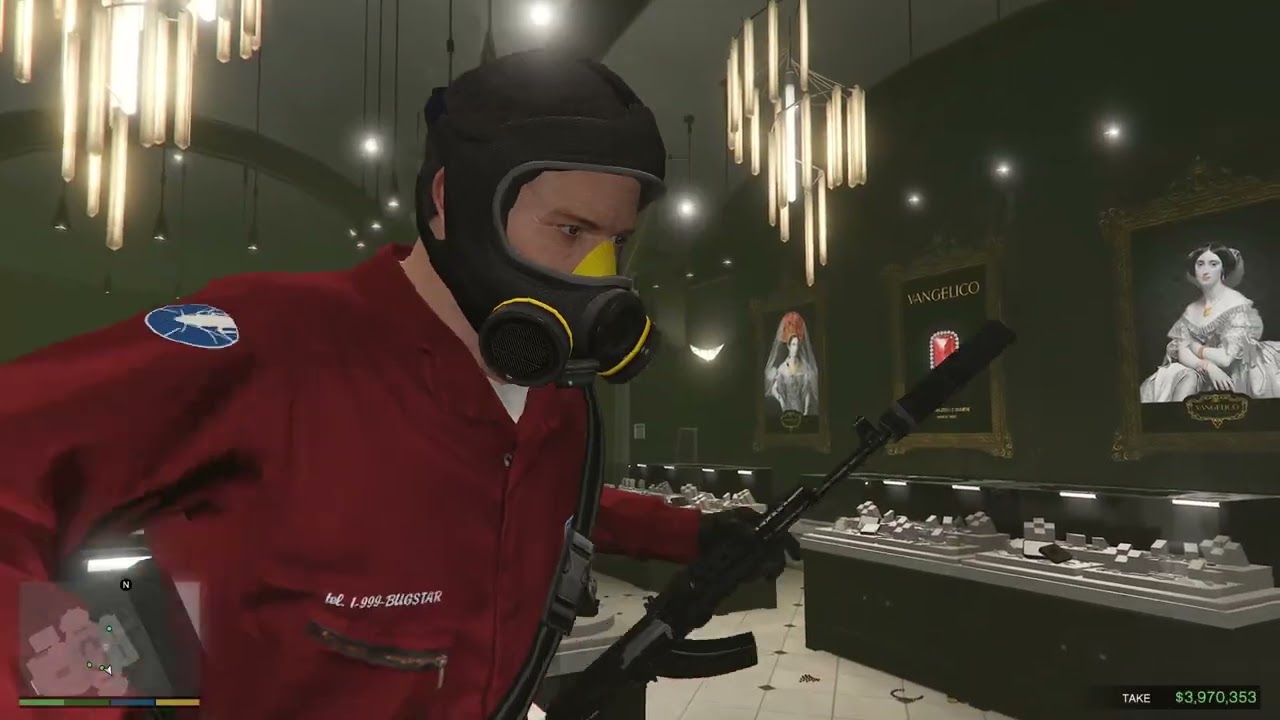 The jewel store job heist with smart and expensive crew | GTA 5