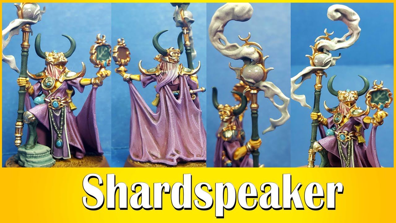 Joyful Painting - Shardspeaker Of Slaanesh - He has some cool robes.