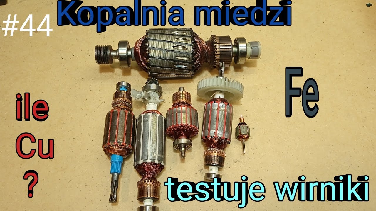 #44 Miedź z wirników. Ile procent wagi wirnika to miedź ??? #miedź #wirnik #miedzzwirnika