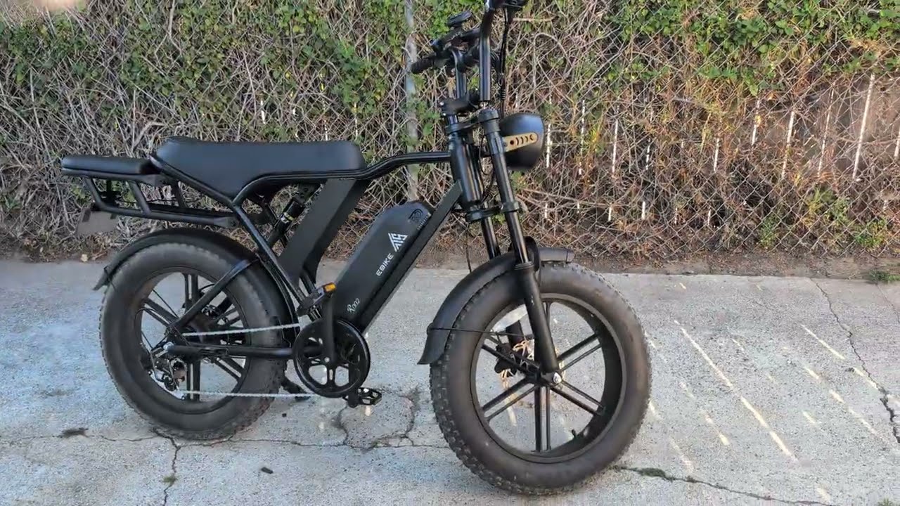 FIRST RIDE on New E-Bike - The TST R002 1500W Full Suspension Moped-style Electric Bike