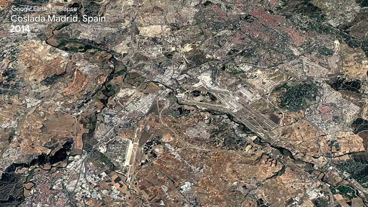 Coslada Madrid, Spain - Earth Timelapse