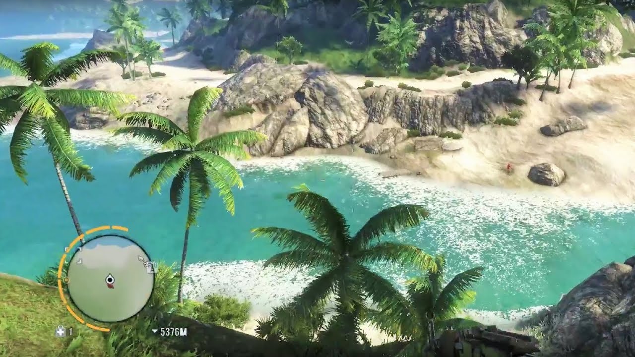 HOW BIG IS THE MAP in Far Cry 3? Walk Across the Map (60 fps)