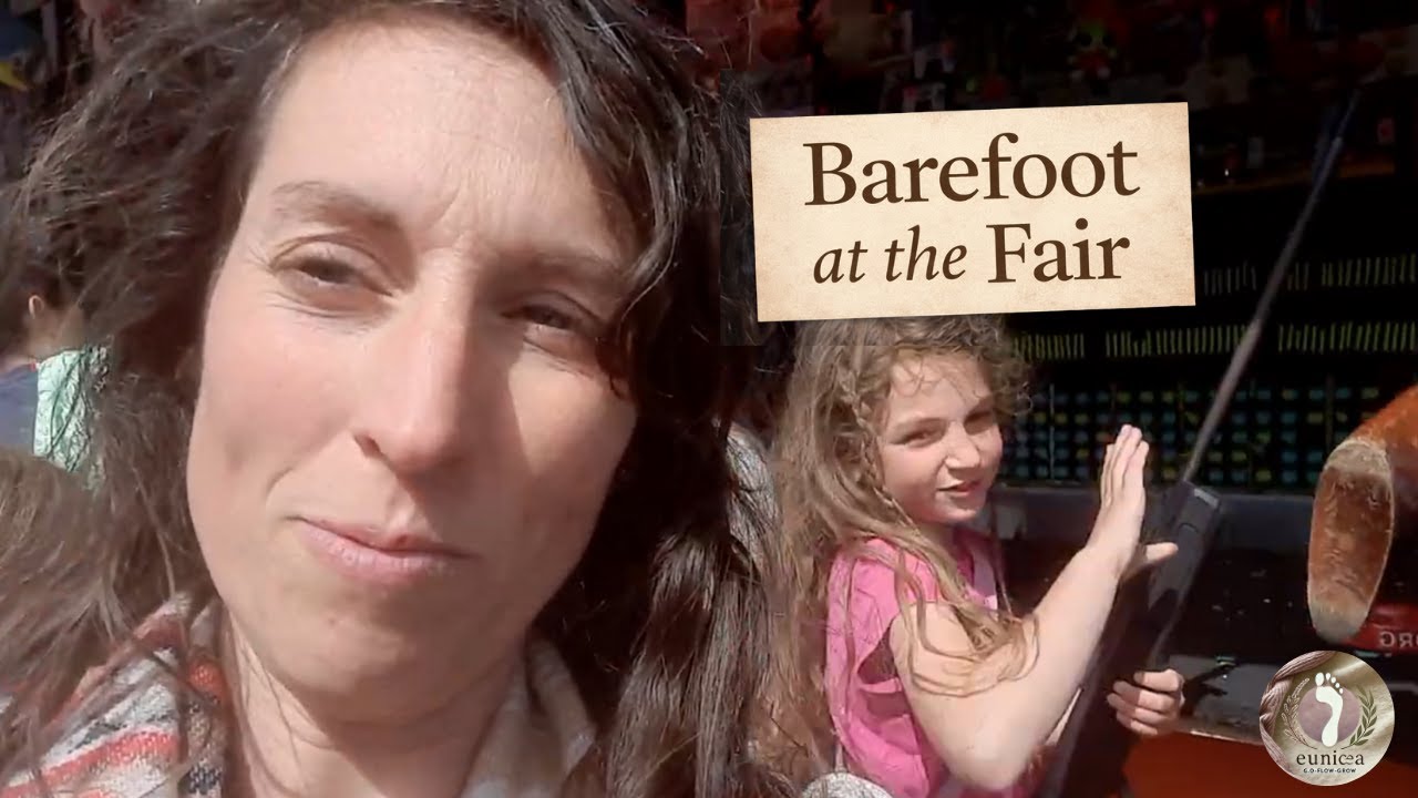 Barefoot at the Fair — Outdoor Market Vibes with My Strong Daughter 🦶🎡