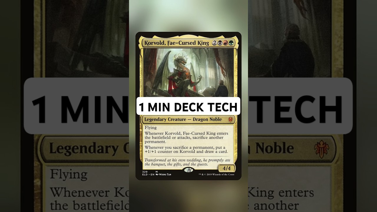 Korvold | 1min Deck Tech | #shorts #mtg #magicthegathering #edh #cedh