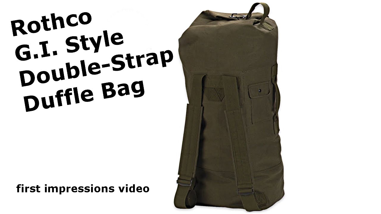 Rothco G  I  Style Double Strap Duffle Bag