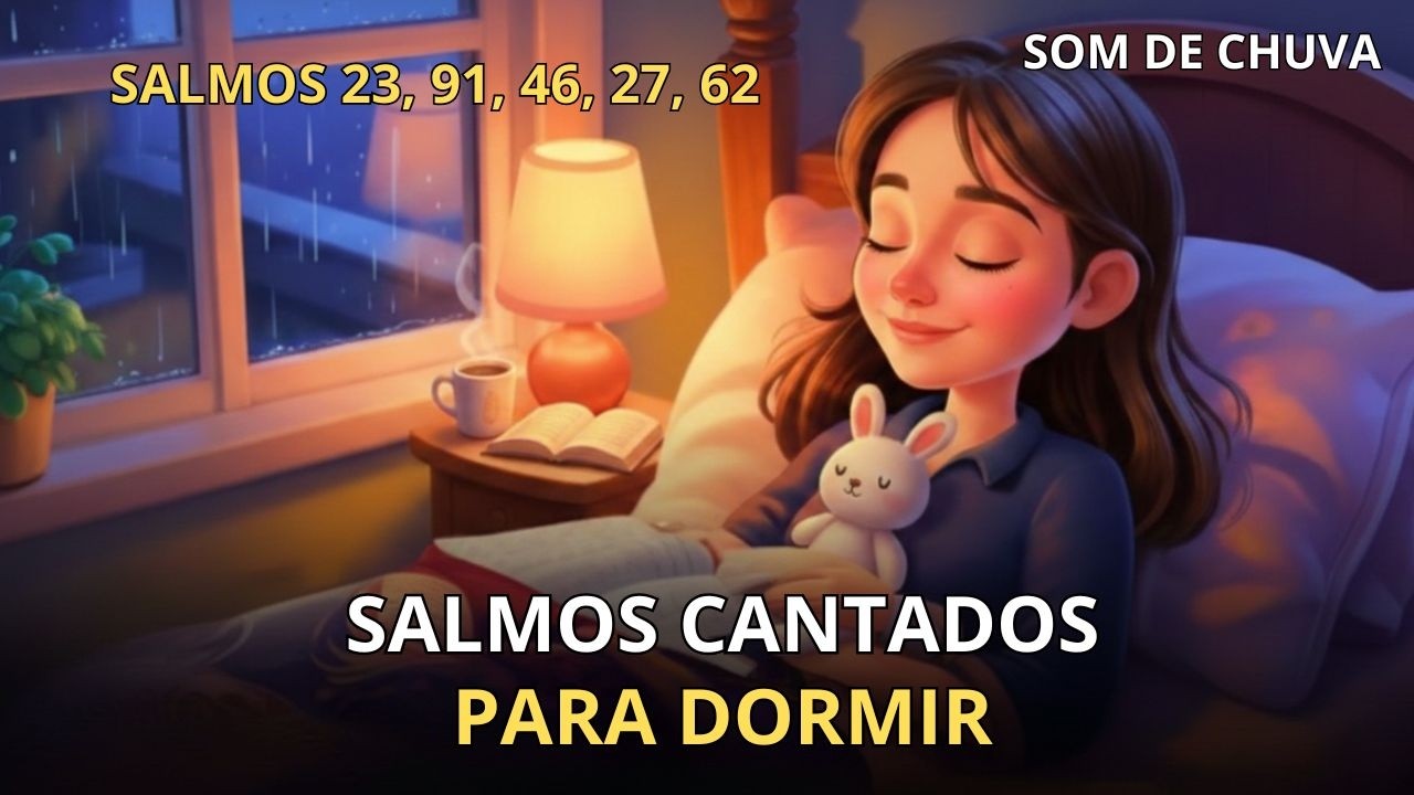 SALMOS 23,91,46,27 e 62 PARA DORMIR EM PAZ🌙 Proteção de Deus Enquanto Você Dorme | Música de Salmos