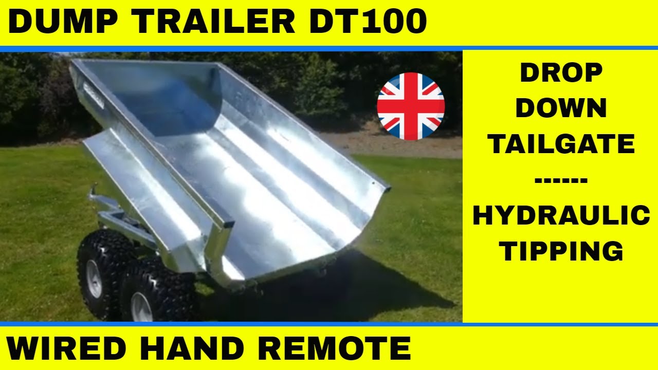 Dump Trailer - Chapman DT100 Trailer - ATV Hydraulic Tipping Trailer