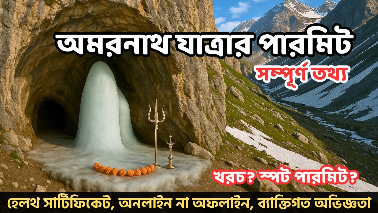 অমরনাথ যাত্রার পারমিট কিভাবে করবেন? Amarnath Yatra Registration Process Detail | Amarnath Yatra 2025