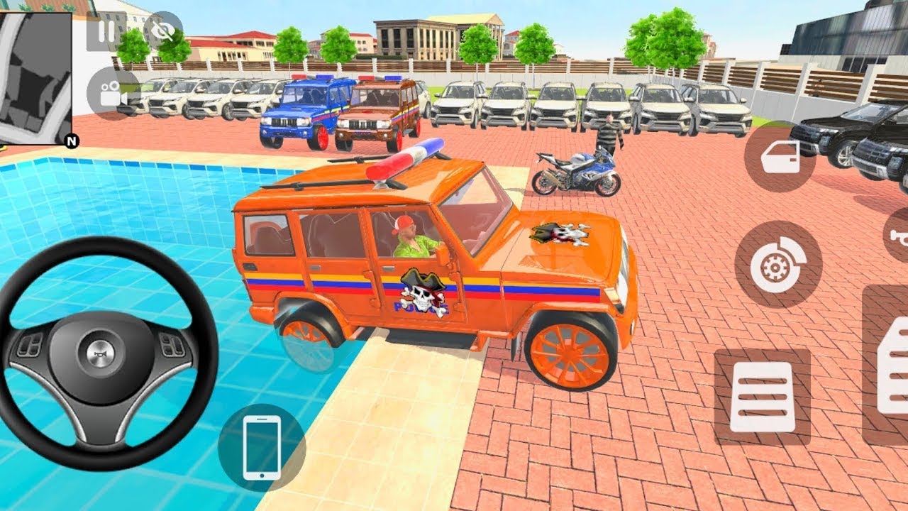 🚦Car Bike Game: Franklin Order In Indian Orange 🧡 Car And drives A Indian 💸 Police Car In SUV Game 🚘