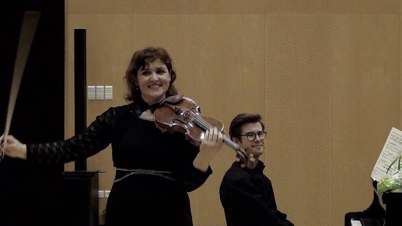 Wieniawski: 2nd mvt of the  2nd Violin Concerto with Mihaela Oprea-violin and Magnus Fryklund-piano