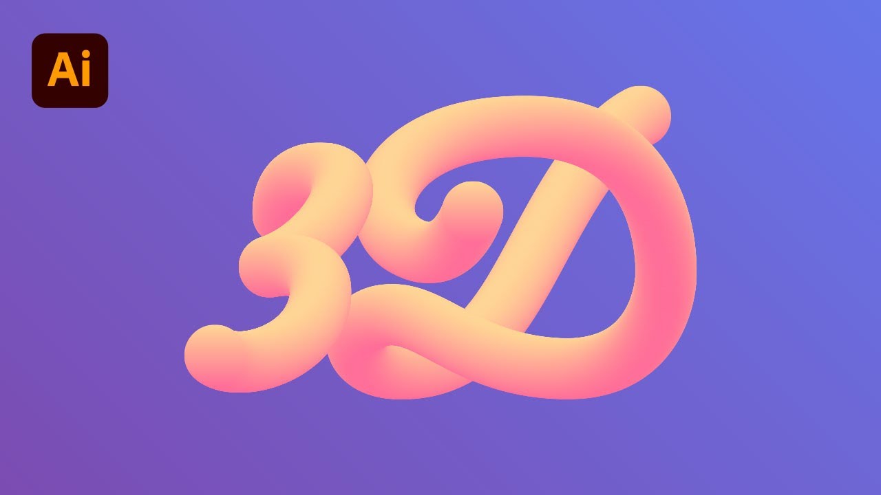 Tuto Illustrator : Effet de Texte « Tube 3D »