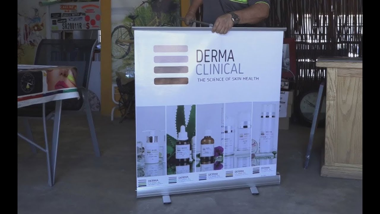 Customized Pull-Up Banner by Printing PVC Banner Material on FastCOLOUR and Mount on The Cartridge