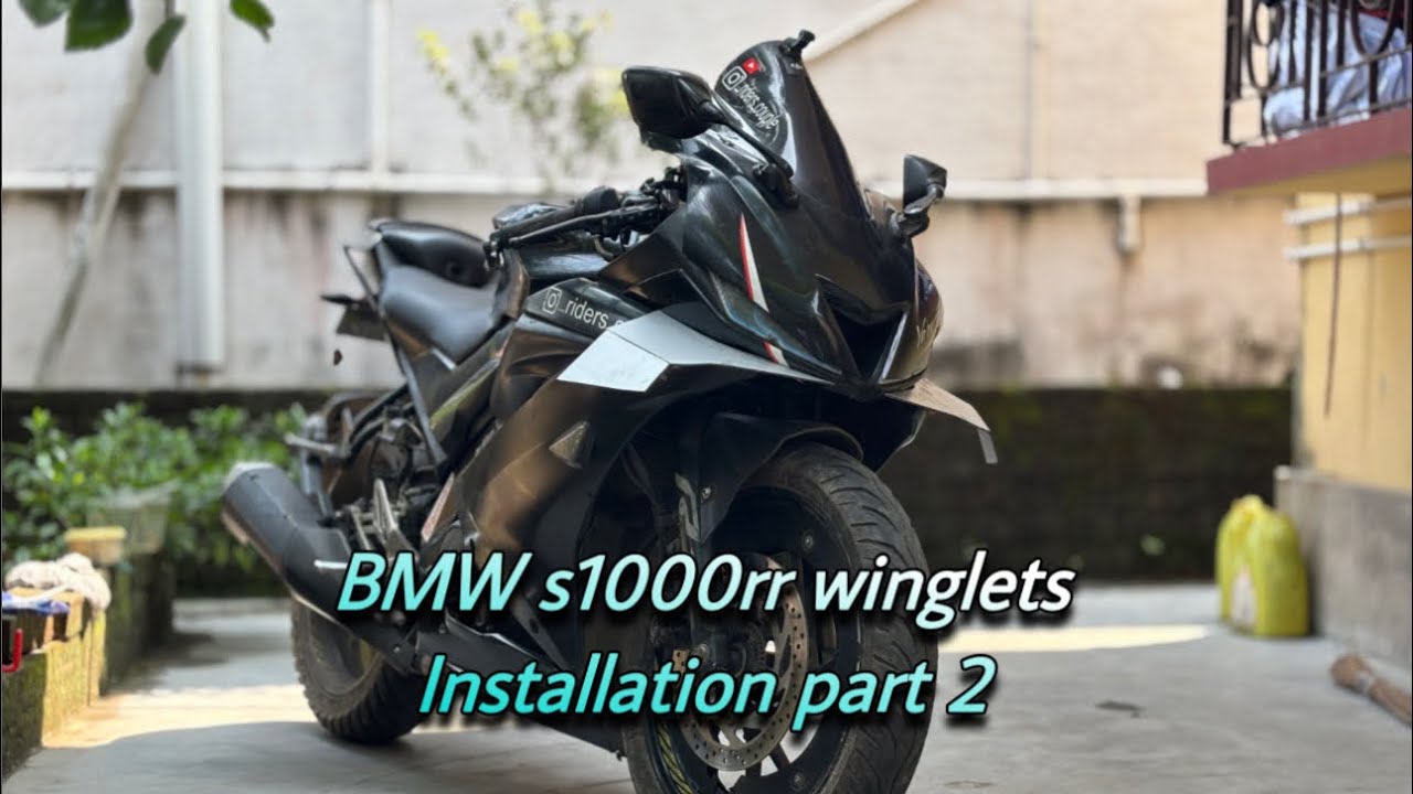 BMW s1000rr winglets installation part 2 || first impression😳final look ❤️‍🔥|| watch till end 