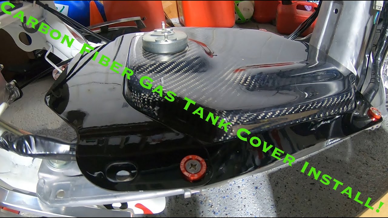 How to install Honda Ruckus carbon fiber gas tank cover, side steps, and rear cover #hondaruckus