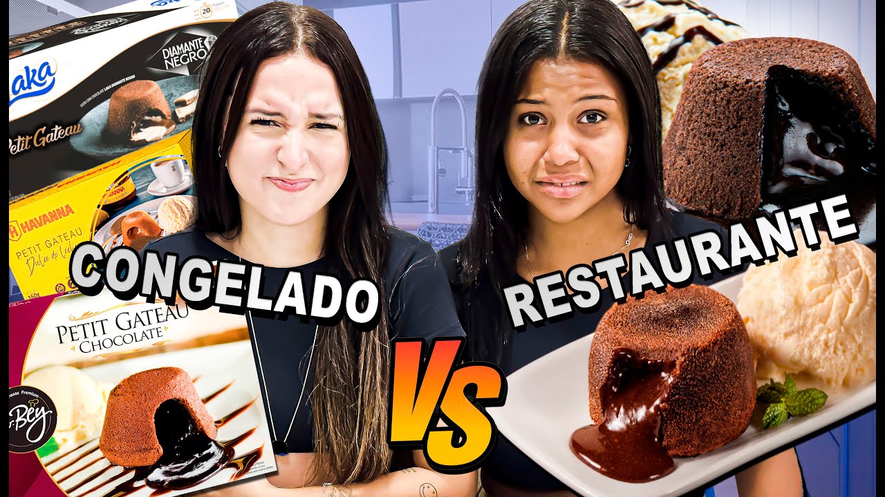 PETIT GÂTEAU CONGELADO Vs PETIT GÂTEAU DE RESTAURANTE - Fiquei decepcionada
