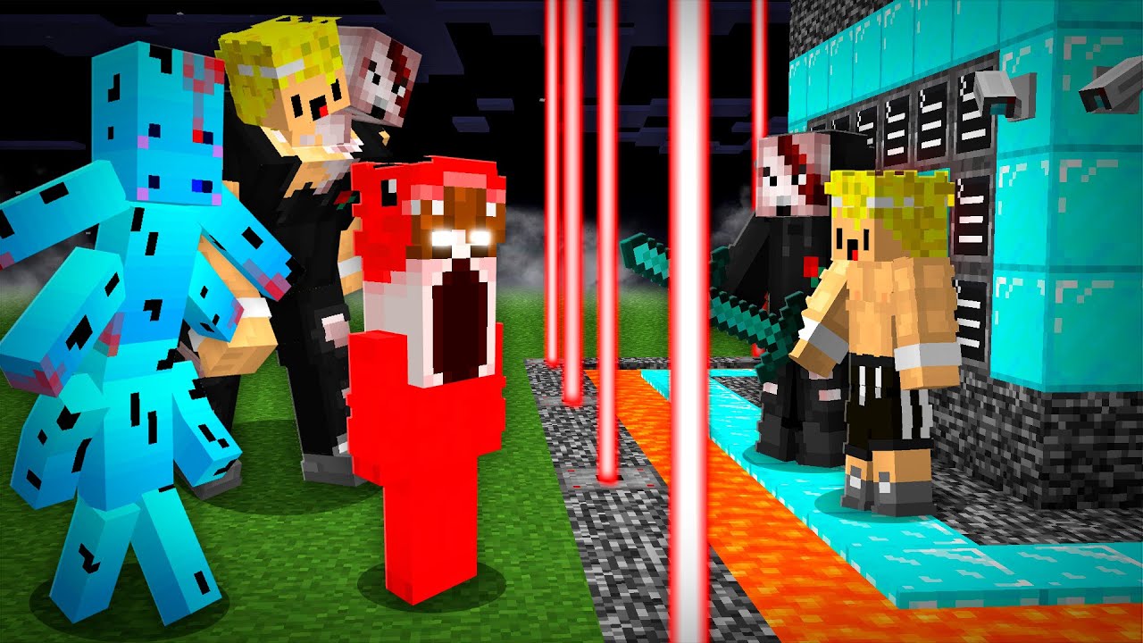 YouTubers Terror&iacute;ficos vs BASE SEGURA en Minecraft