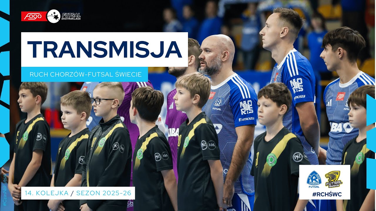 RUCH CHORZÓW-FUTSAL ŚWIECIE| NA ŻYWO | 14. KOLEJKA 2025/26
