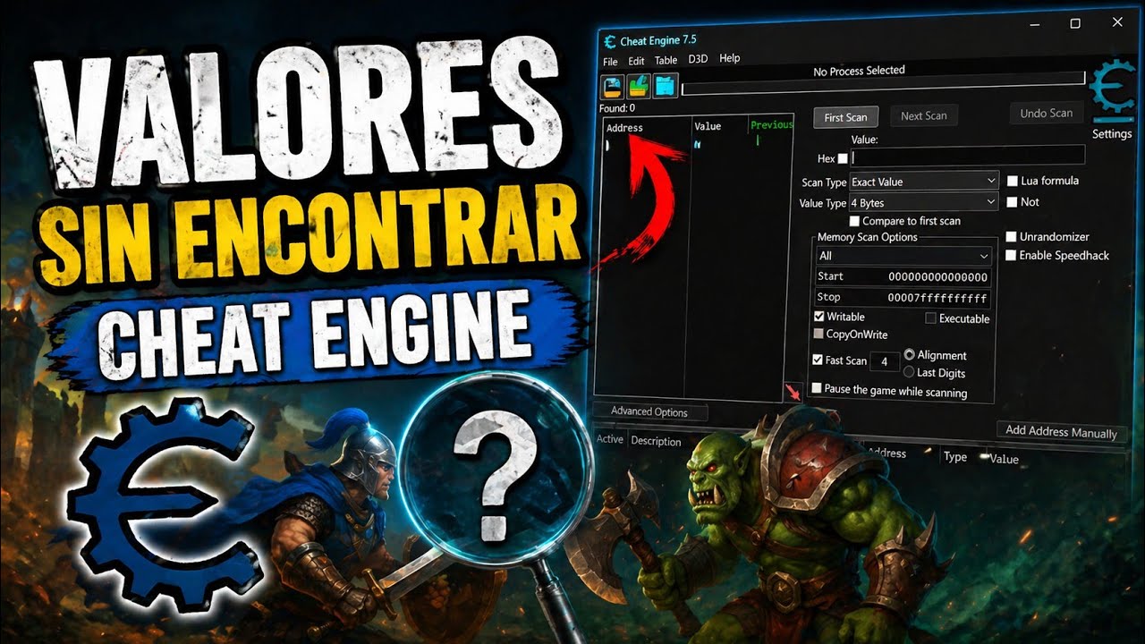 VALORES SIN ENCONTRAR - CHEAT ENGINE