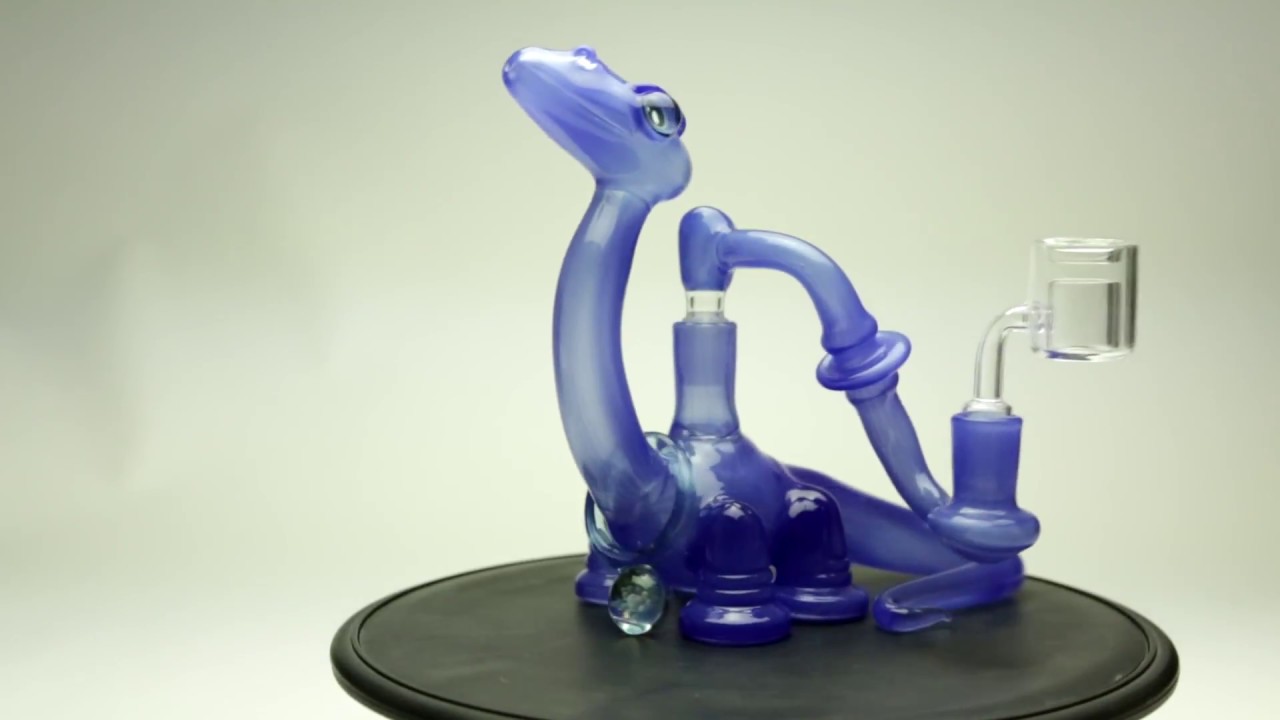 Dabber Box - Dan Evans Glass - Purple Dinosaur