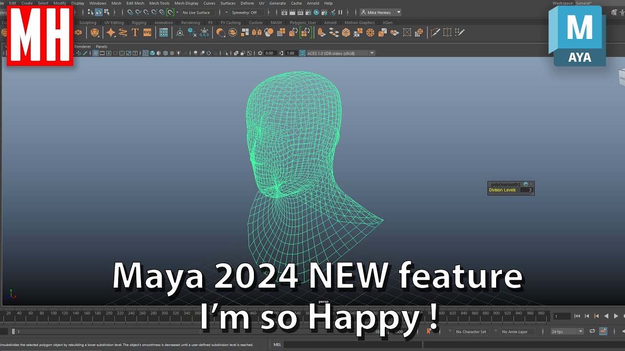 Учебник по Maya 2024: в Maya 2024 появилась новая функция, и она мне ОЧЕНЬ нравится!