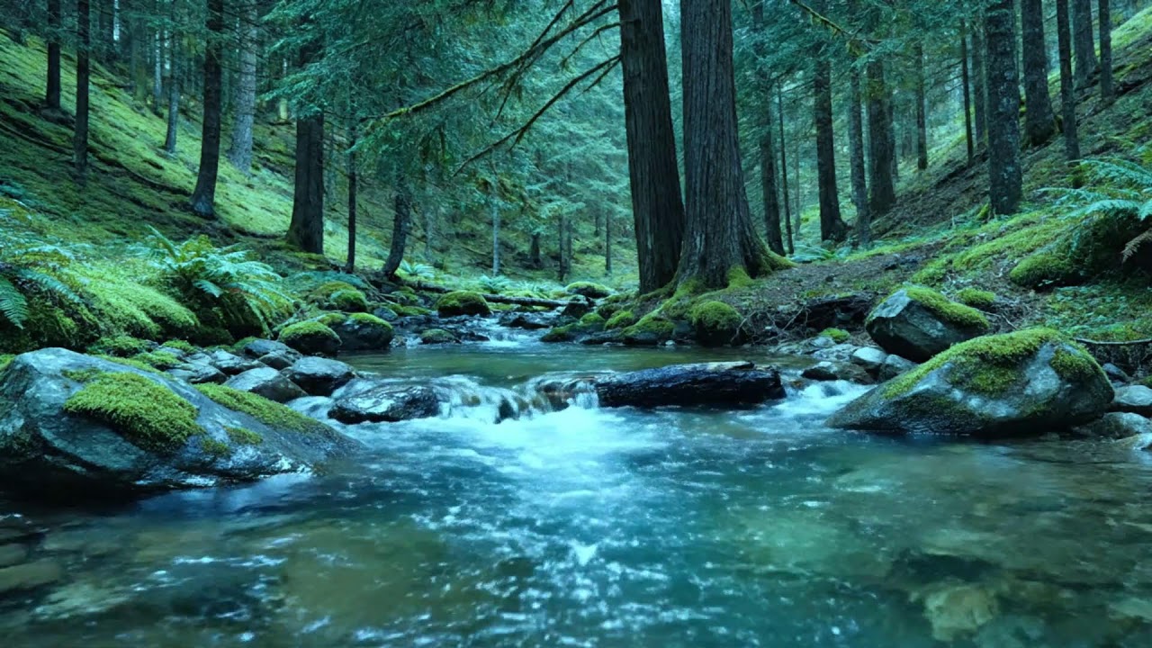 Sleep without music Soothing sounds of calming forest water Relaxing sounds