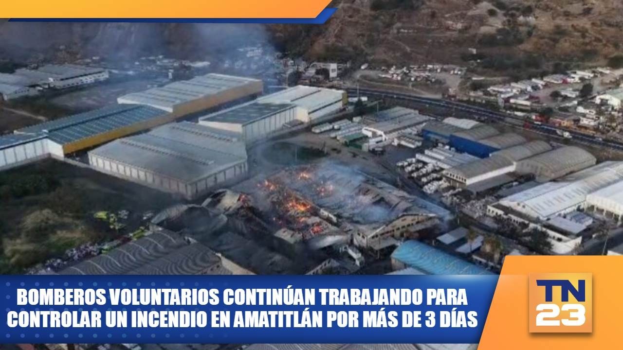 Bomberos voluntarios continúan trabajando para controlar un incendio en Amatitlán por más de 3 días.