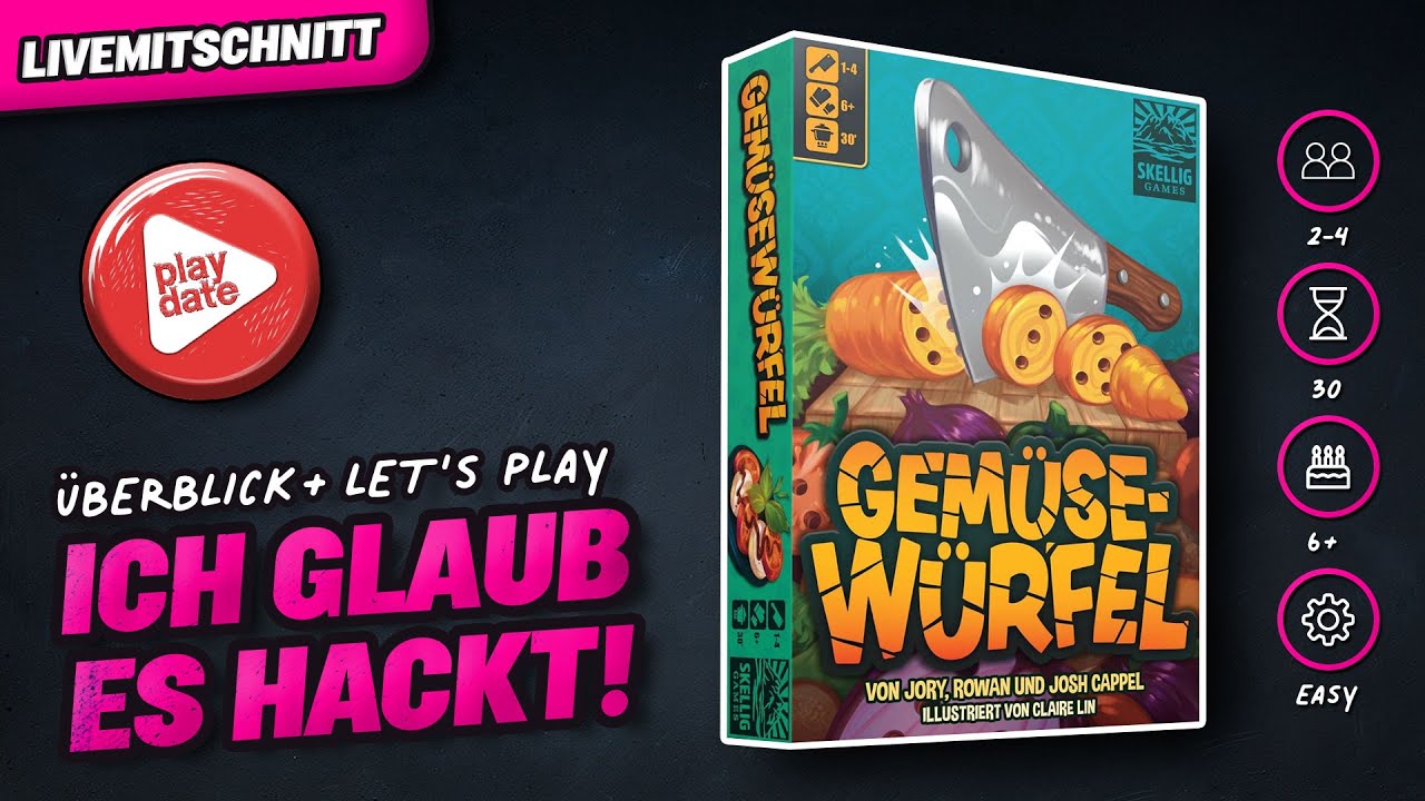 GEMÜSEWÜRFEL - Skellig Games - Brettspiel - Regeln & Lets Play